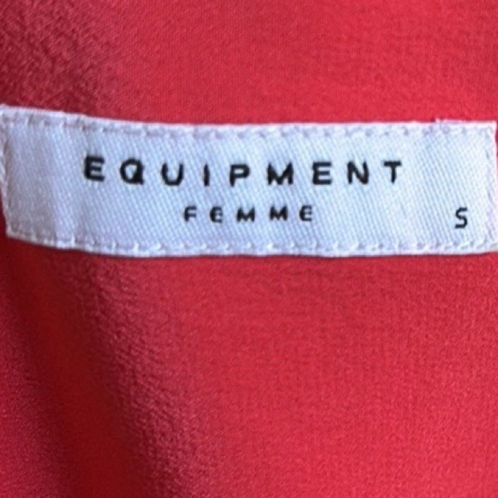 Equipment Brand Silk Coral Classic Button Down Shirt Blouse - Picture 4 of 6